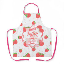 Personalisierte Erdbeer-Mama-Schürze