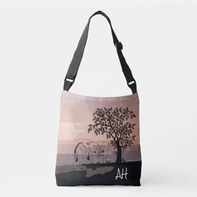 Personalisierte erdfreundliche Tasche mit Elefante (Vorderseite)