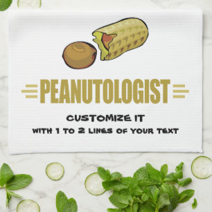 Personalisierte Erdnuss Küchentuch
