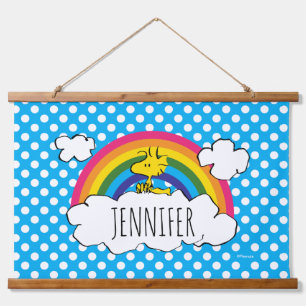 Personalisierte Erdnüsse   Name hinzufügen Wandteppich Mit Holzrahmen