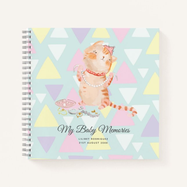 Personalisierte Erinnerungen meiner Kinder Princes Notizbuch (Vorderseite)