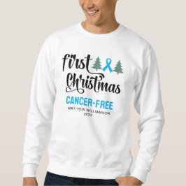 Personalisierte ERSTE CHRISTMAS Prostatakrebs kost Sweatshirt