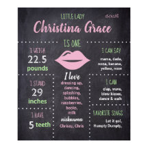 Personalisierte Erste Geburtstagskarte