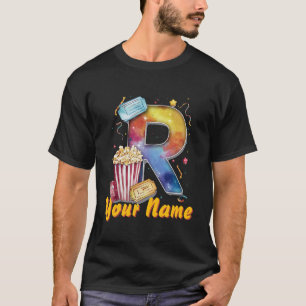 Personalisierte erste R Popcorn Tickets filmisch T-Shirt