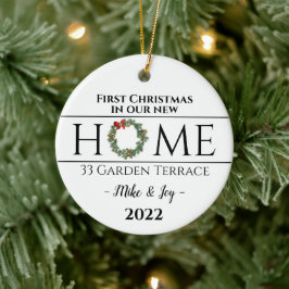 Personalisierte erste Weihnachten auf unserer neue Keramik Ornament