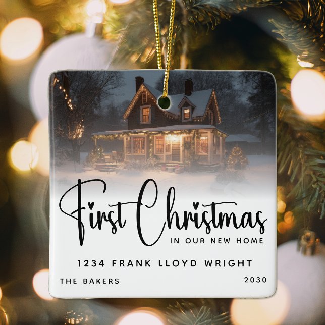 Personalisierte erste Weihnachten auf unserer neue Keramikornament (Von Creator hochgeladen)