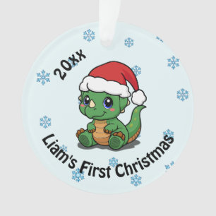 Personalisierte erste Weihnachtsakrylverzierung Ornament