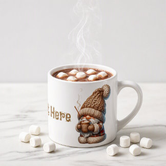 Personalisierte Espresso-Tasse mit Kakao trinkende Espressotasse
