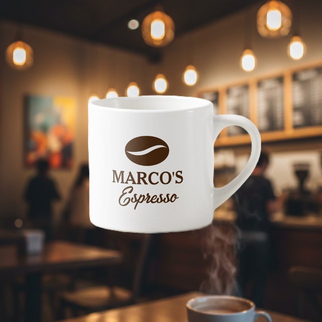 Personalisierte Espressotasse mit Logo für die Kaf (espresso mug)