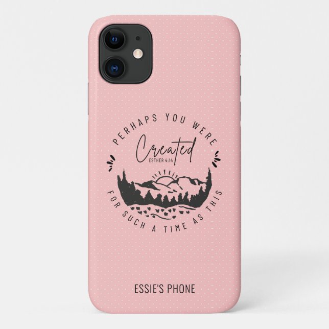 Personalisierte Esther Bible Verse Christlich Blus Case-Mate iPhone Hülle (Rückseite)