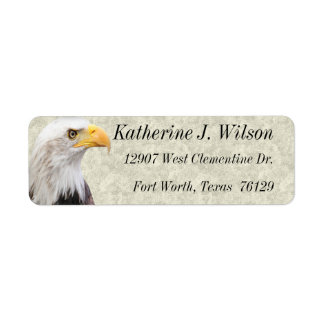 Personalisierte Etiketten für den amerikanischen W