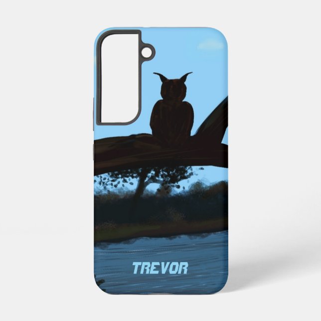 Personalisierte Eule-Handyhülle Samsung Galaxy Hülle (Rückseite)