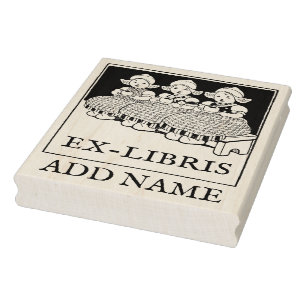 Personalisierte Ex-Libris-Ahorn-Briefmarke Gummistempel