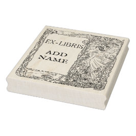 Personalisierte Ex-Libris-Ahorn-Briefmarke Gummistempel