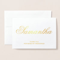 Personalisierte Extravagante Script Bridesmaid Vie