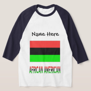Personalisierte Fahne der Afrikanischen Diaspora T-Shirt