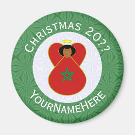 Personalisierte Fahne des marokkanischen Heiligen Magnet