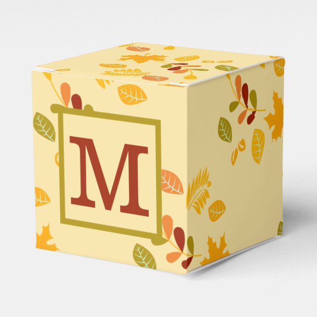 Personalisierte Fall-Gefallen-Box Geschenkschachtel (Vorderseite)