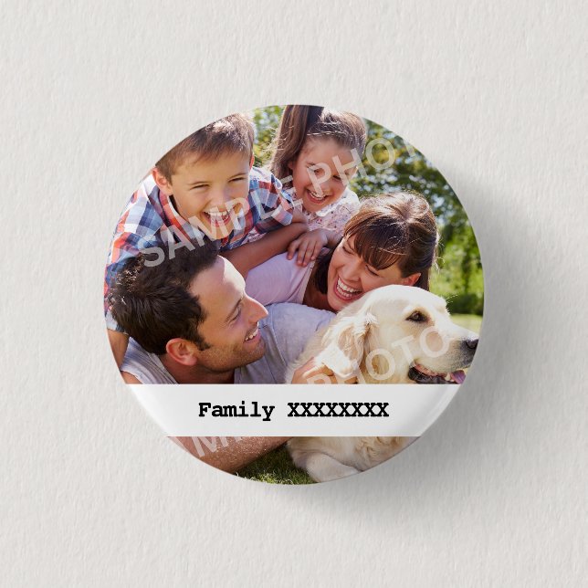 Personalisierte Familie Button (Vorderseite)