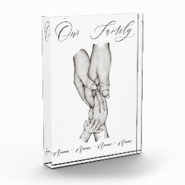 Personalisierte Familie Fotoblock