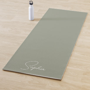 Personalisierte Familie Ihren Namen Boho Sage Gree Yogamatte