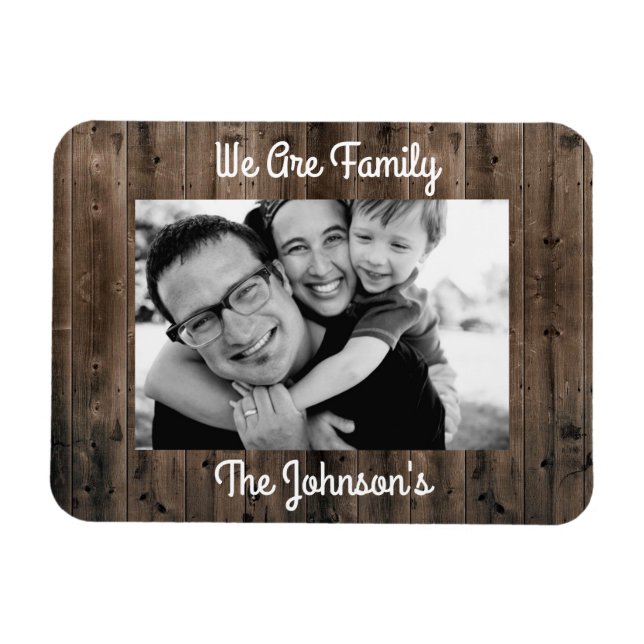 Personalisierte Familie Magnet (Horizontal)
