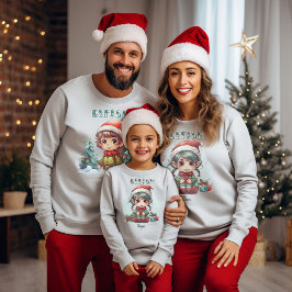 Personalisierte Familie passt Weihnachtself Sweatshirt
