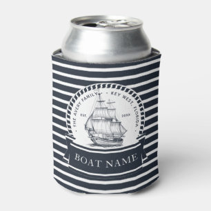 Personalisierte Familie und Schiffsname Dosenkühler
