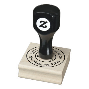 Personalisierte Familien-Adressen-Gummi-Briefmarke Gummistempel