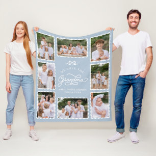 Personalisierte Familien-Erinnerungsdecke Oma-Gesc Fleecedecke