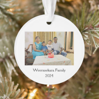Personalisierte Familienbildschmuck, Weihnachtsgot Ornament