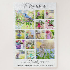 Personalisierte Familienfoto Collage Einzigartig g Puzzle