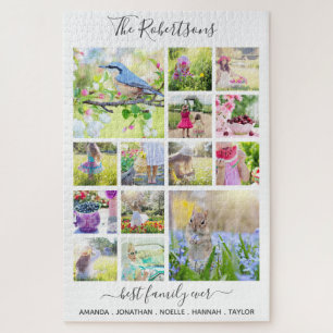 Personalisierte Familienfoto Collage Einzigartig g Puzzle