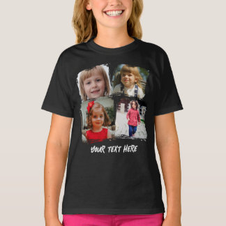 Personalisierte Familienfoto-Collage mit individue T-Shirt