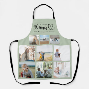 Personalisierte Familienfotografie Collage Wir Lie Schürze