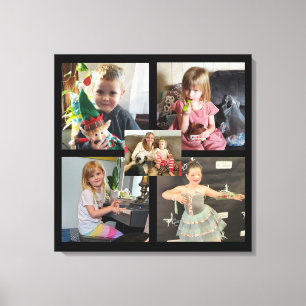 Personalisierte Familienfotos auf Leinwand