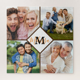 Personalisierte Familienfotos-Puzzles Puzzle
