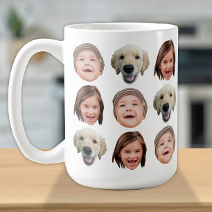 Personalisierte Familienfront 3 Fotos Niedlich Kaf Kaffeetasse