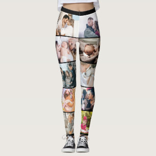 Personalisierte Familienmaßgeschneiderte FotoColl Leggings