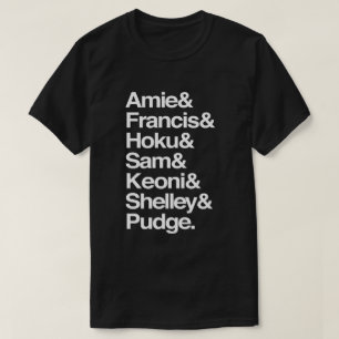 Personalisierte Familienmitgliedsnamen T-Shirt