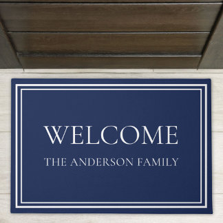 Personalisierte Familienname Willkommen Fußmatte