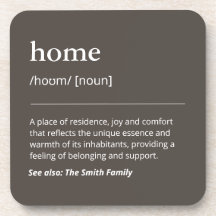 Personalisierte Familiennamen minimalistisch saube