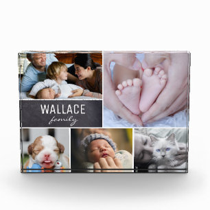 Personalisierte Familiensammlung, Namensrahmen Fotoblock
