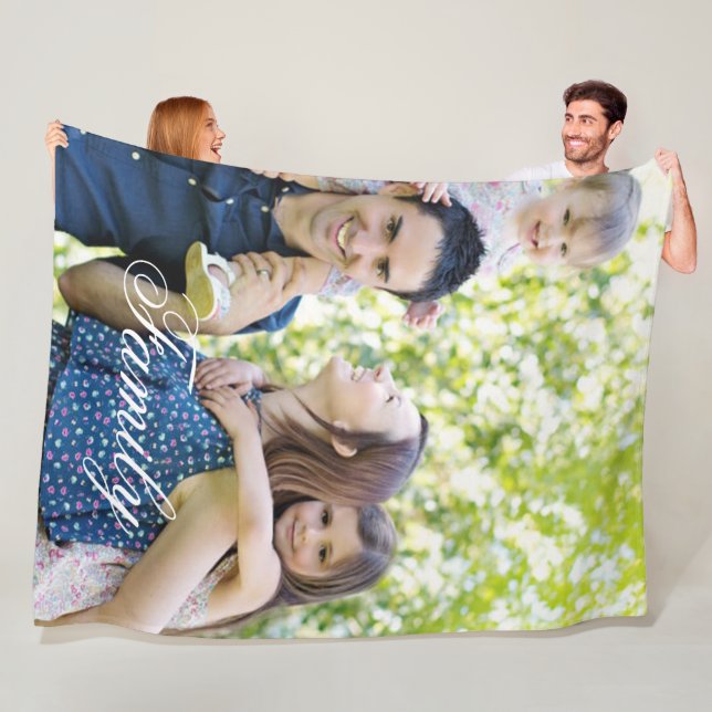 Personalisierte, familienspezifische Deckeln Fleecedecke (Beispiel)