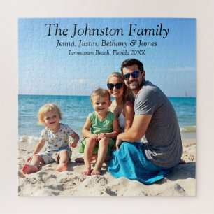 Personalisierte Familienurlaubsfotos  Puzzle