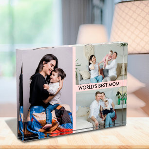 Personalisierte Familienzulassung für Mama Fotoblock