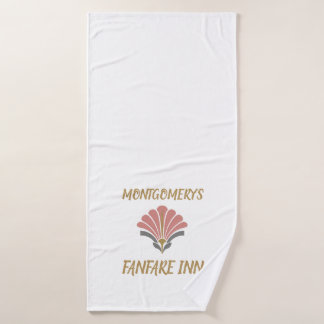 Personalisierte Fanfare Inn Art Deco Badehandtuch