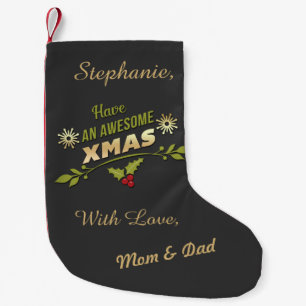Personalisierte fantastische kleiner weihnachtsstrumpf