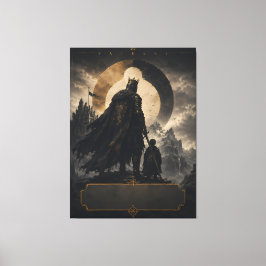 Personalisierte Fantasy-König-Vater-Leinwandkunst Leinwanddruck