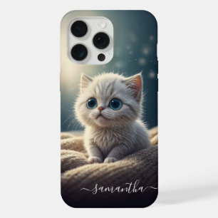 Personalisierte Fantasy Süße Babykatze für Katzenl iPhone 15 Pro Max Hülle